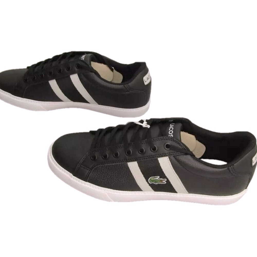 NEW LACOSTE Grad Vulc 120 Sneakers Casual Flat Round Toe Low-Rise Size 8.5